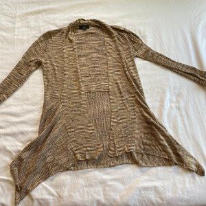 Belldini Tan Cardigan With Flared Botton Women's M